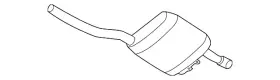 561-253-609-h Volkswagen Oem New 12-14 Passat Se Sel Sedan 2.5l Resonator And Pipe