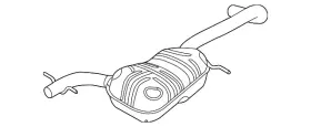 5c3-253-209-q Volkswagen Genuine Front Muffler