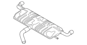 5c3-253-609-g Volkswagen Genuine Rear Muffler