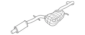 5c5-253-609-c Volkswagen Genuine Resonator And Pipe