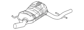 5c6-253-609-al Volkswagen Genuine Resonator And Pipe
