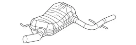 5c6-253-609-c Volkswagen Genuine Exhaust Muffler