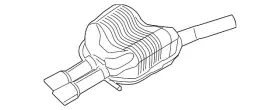 5c6-253-609-h Volkswagen Genuine Resonator And Pipe