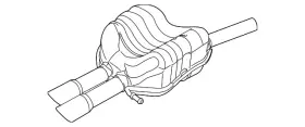 5c6-253-609-t Volkswagen Genuine Resonator And Pipe