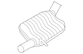 5g6-253-609-ak Volkswagen Genuine Rear Muffler