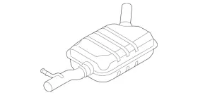 5n0-253-409-k Volkswagen Genuine Muffler