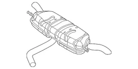5nn-253-609-f Volkswagen Genuine Exhaust Muffler