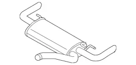 32252084 Volvo Genuine Rear Muffler