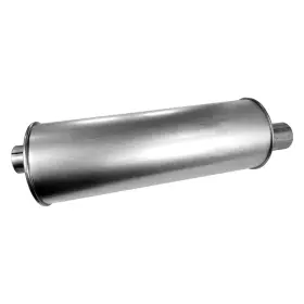 17160 Walker Exhaust Muffler Soundfx Steel Round Aluminized 2.5 Inch Offset Id
