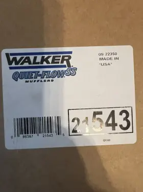 21543 Walker Exhaust Muffler-quiet-flow Ss
