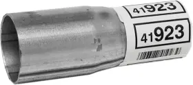 41923 Walker Exhaust Reduction Pipe 1.625 Inch Inlet Id 1.5 Outlet Od Grey