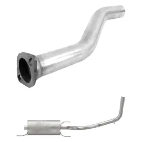 Bndl-902720 Walker For Toyota Tacoma 2005-2012 2-pc Quiet-flow Muffler Assembly Kit