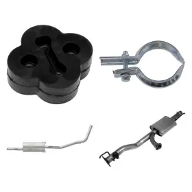 Bndl-905399 Walker For Toyota Tundra 2003-2004 4-pc Quiet-flow Muffler Assembly Kit
