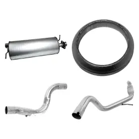 Bndl-923300 Walker 4-pc Muffler Quiet-flow Kit