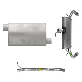 Bndl-925376 Walker 3-pc Exhaust Mufflers Assembly Kit