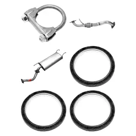 Bndl-937272 Walker For Toyota Land Cruiser 1999-2007 4-pc Quiet-flow Muffler Assembly Kit