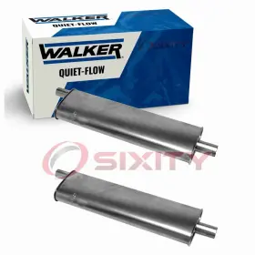 Sx-9xr7 Walker Exhaust Quiet-flow 2 Pc Mufflers For 1956-1964 Chevrolet Bel Air 4.3l Wd