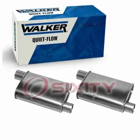 Sx-q3hs Walker Exhaust Quiet-flow 2 Pc Mufflers For 1978-1979 Pontiac Firebird 6.6l Nu