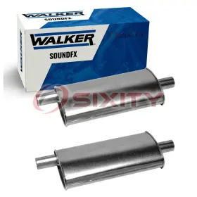 C515 Walker Exhaust Soundfx 51-15 2 Pc Mufflers For 1973 Pontiac Gto 6.6l 7.5l V8 Yb