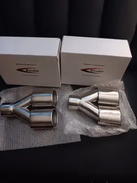 Wdor302 Wesdon Dual Muffler Tips Resonator