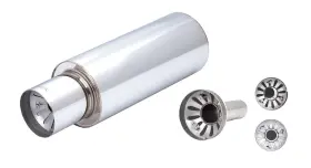 Lp02-3 Xforce 349067004271 Exhaust - Ss Round Muffler With Silencer