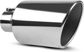000102 Yitamotor 4 To 8 Inch Exhaust Tip Inlet Outlet 15 Long Silver