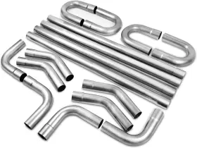 Dac342 Yolando 2ftft Custom Exhaust Kit Universal Mild Steel 16 Gauge 2&apos &apos Silver