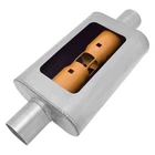 Exhaust Muffler Mwa Stainless Steel Oval Gray 2.5" Center Id, New. Price: $94.88.