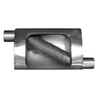 Exhaust Muffler 304 Ss Oval Turbo S-tube Gray 2.25" Center Id, New. Price: $331.55.