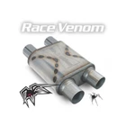 Black Widow Exhaust BWDDR-22 Race Venom 2-1/2" Dual Stainless Steel 9" 4" New. Price: $149.03.