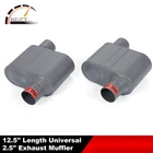 2PCS 2.5" Inlet/outlet Race Performance Chambered Exhaust Muffler Grey,pair New. Price: $79.00.
