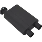Baffled Muffler With Cutout, 2.25 Inch Same Side Inlet/outlet New. Price: $90.99.