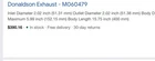 Donaldson M060479 Muffler Round Style 1 New. Price: $250.00.