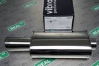 Vibrant Streetpower Oval Muffler W/ 4" Round Angle Cut Rolled Edge Tip 3" Inlet New. Price: $223.99.