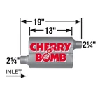 Cherry Bomb Pro Muffler With 2.25 In. Offset Inlet, Outlet, New. Price: $61.49.
