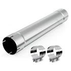 Inch Straight Exhaust Pipe, 5" Stainless Steel With Two Clamps New. Price: $82.95.