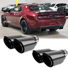 3.0" Inlet Dual 4" Outlet Exhaust Muffler Tip For Dodge Challenger R/t Scat Pack New. Price: $169.05.