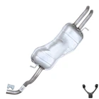 Stainless Steel Exhaust Muffler W/ Hanger Fits 99-2004 Vw Jetta 1.8L 1.9L 2.8L New. Price: $197.81.