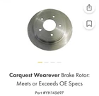 Pair Wearever Brake DSX126118E Disc Rotor 03-07 Ford E-150 Club Wagon New. Price: $150.00.
