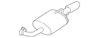 Genuine Nissan Muffler 20110-6CB1A New. Price: $482.18.