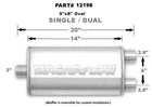 Magnaflow X 8" Oval Muffler 12198 3"-2.5" Center/dual 14" Body New. Price: $154.00.