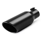 A-karck Exhaust Tip 2.5"INLET 4.0"OUTLET-12"LONG Black, Powder Coating New. Price: $38.76.