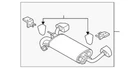 Genuine Hyundai Muffler 28700-2M110 New. Price: $1009.79.