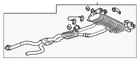 Genuine Gm Exhaust Muffler With Aftertreatment 19420307 New. Price: $3534.24.