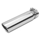 Vurkcy 2.5 Inch Inlet Exhaust Tip, 3" Outlet 12" Overall Length Silvery New. Price: $44.56.