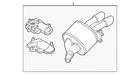 Genuine Audi Exhaust Muffler 8W0-253-609-K New. Price: $822.13.