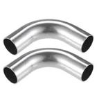 Vekauto Pcs Bend Elbow Pipe Tube, 1.25" Od 4" Leg 90 1.26", Silver Tone New. Price: $20.96.