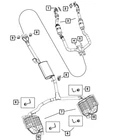 Genuine Mopar Front Pipe And Converter Right 68038396AH New. Price: $2252.30.