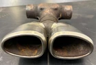 Porsche 987.1 Boxster Twin Exhaust Tail Pipe Trim 2005-2008 Cayman Used. Price: $170.32.