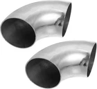 Autohaux 2PCS Od Inch 90 Degree Mandrel Bend Elbow 2.5, Silver Tone New. Price: $22.16.